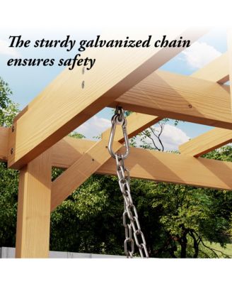 Solid Wood Pavilion Style Swing Chair, Garden Swing, Porch Swing