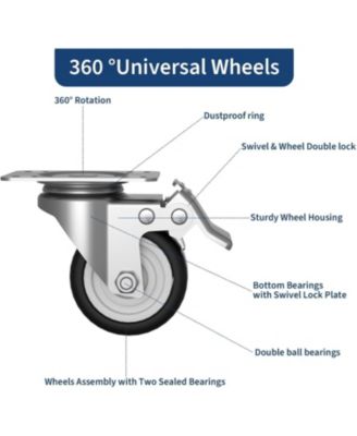 Secure Metal Storage Cabinet  71"    4 Adjustable Shelves, Double Lockable Doors, Adjustable Feet  Steel Utility Filing