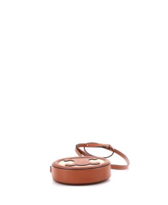 Triomphe Oval Crossbody Bag Canvas and Leather