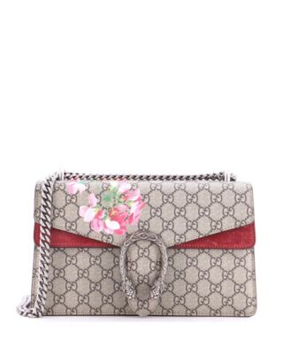 Small Dionysus Bag Blooms Print GG Coated Canvas