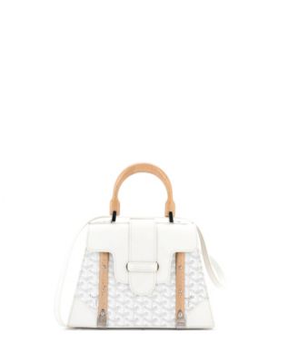 PM Saigon Top Handle Bag Coated Canvas with Leather