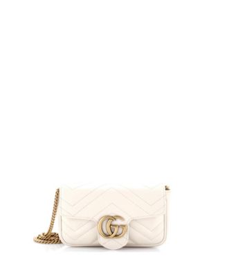 Super Mini GG Marmont Flap Bag Matelasse Leather