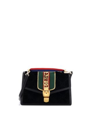 Small Sylvie Shoulder Bag GG Velvet