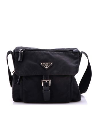 Small Buckle Messenger Bag Tessuto