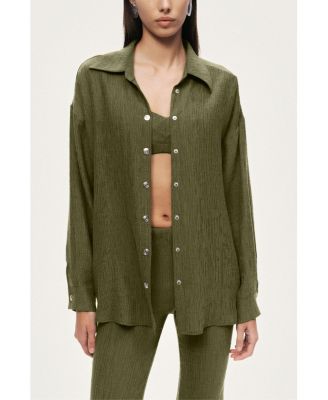 Women's Relaxed Button-Down Shirt