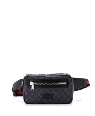 Small Soft Zip Belt Bag GG Coated Canvas