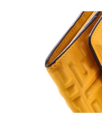 Baguette Continental Wallet Zucca Embossed Leather