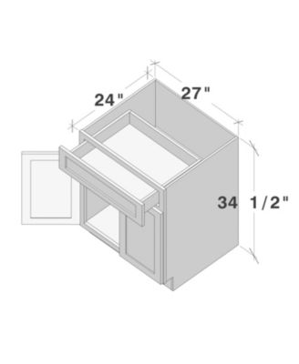Standard Base Cabinet with Full Overlay HDF Door and Dovetail Drawer