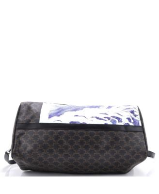 Large x David Weiss Voyage Duffle Bag Printed Triomphe Coated Canvas