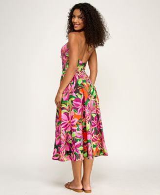 luau formal dresses Hawaiian tropical dress for party