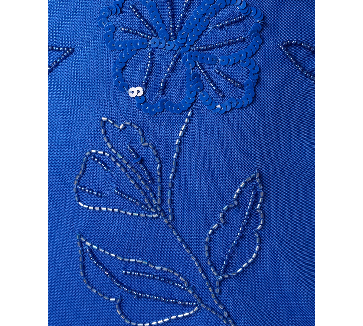 Adrianna Papell Women's Beaded Blouson Flutter-Sleeve Dress
