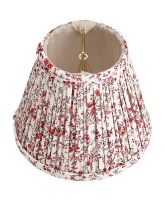 Nelle 3 1/2" Top x 6" Bottom x 5" High x 5" Slant Print Lamp Shade Replacement Set of 4 Floral Clip On Candelabra