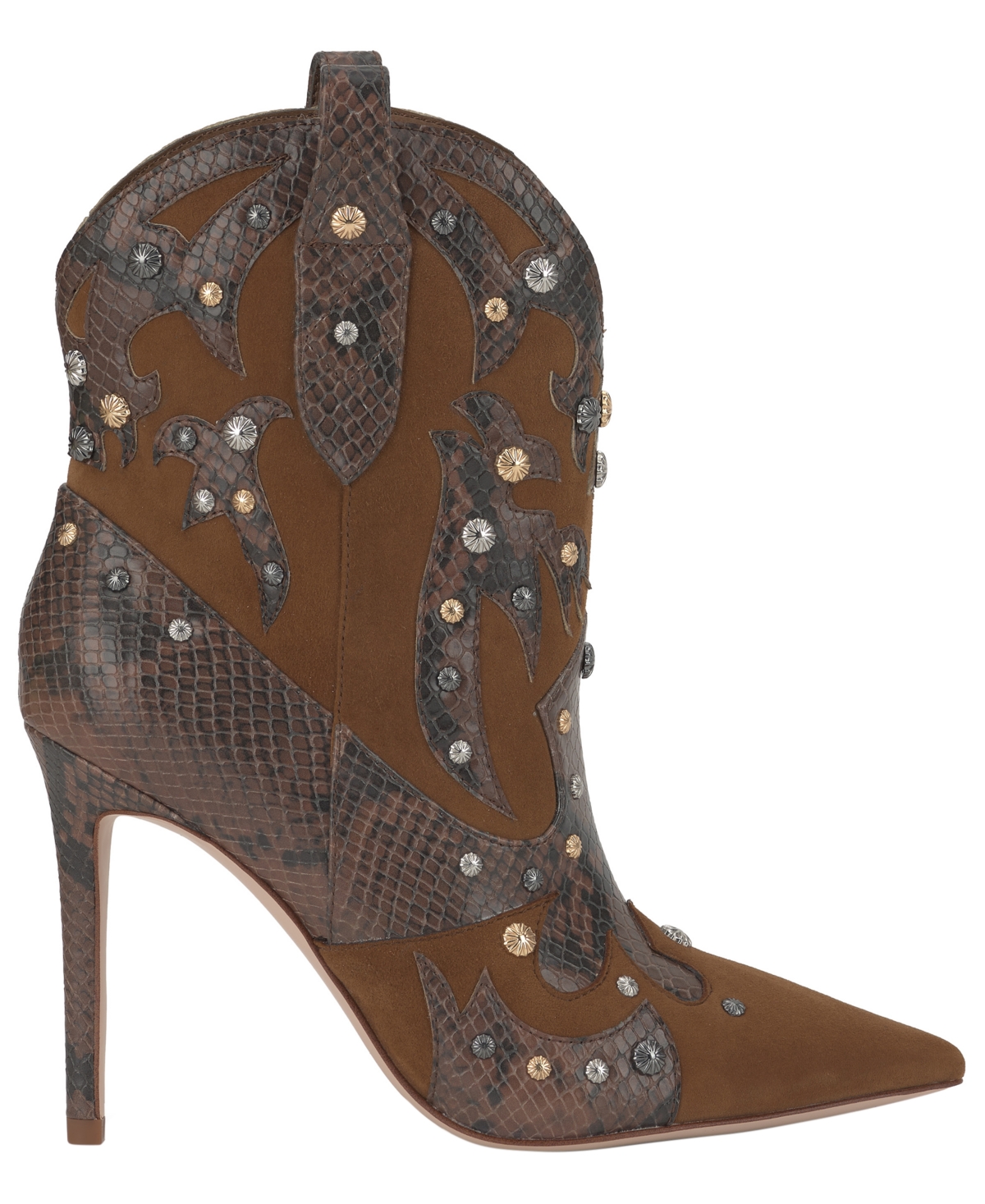 Jessica Simpson Women's Palieve Stiletto Studded Western Dress Booties