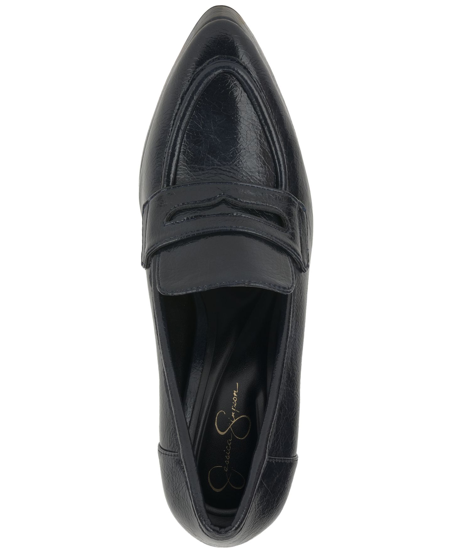Женские туфли Jessica Simpson Nanelie Platform Loafer Pumps, цвет: Чёрный лаковый — фото 4