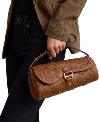Женские сумки Lauren Ralph Lauren Tasha Medium Floral Tooled Leather East-West Bag — фото 3