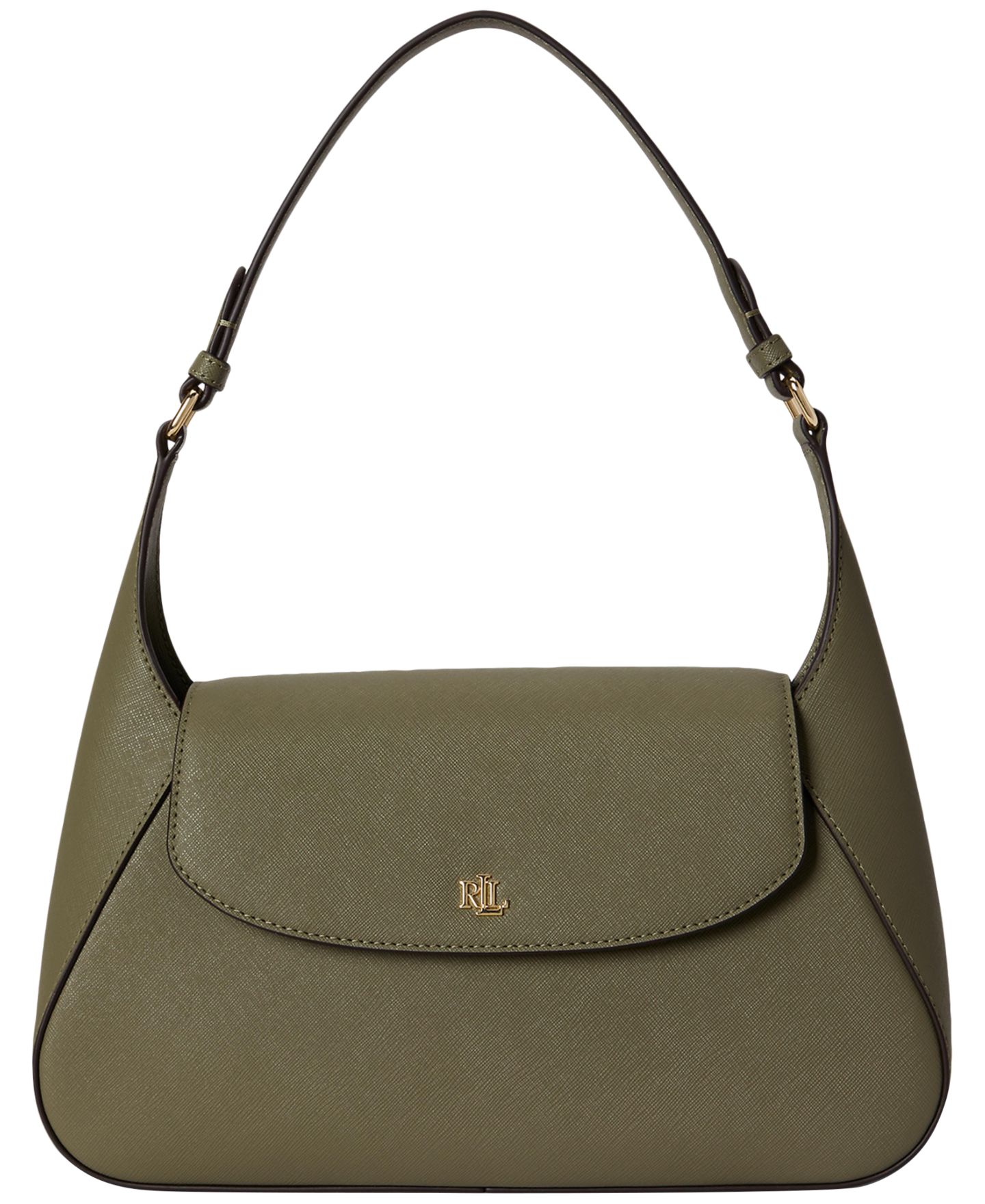 Женская сумка Lauren Ralph Lauren Schylar Small Slim Shoulder, цвет: Шалфейный зелёный — фото 1