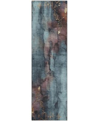 Mayfield Machine Washable AMF1869 2'3" x 7'6" Runner Area Rug