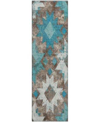 Mayfield Machine Washable AMF1879 2'3" x 7'6" Runner Area Rug