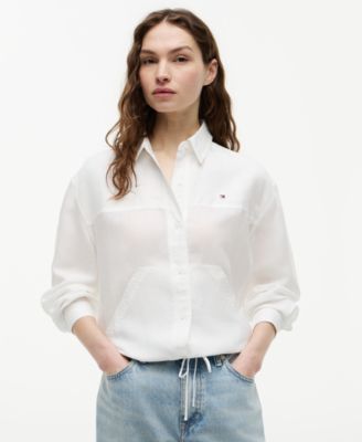 Women's Collared Long-Sleeve Shirt
