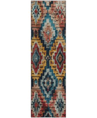 Mayfield Machine Washable AMF1891 2'3" x 7'6" Runner Area Rug