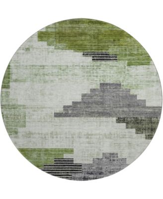 Mayfield Machine Washable AMF1829 8' x 8' Round Area Rug