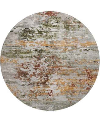 Mayfield Machine Washable AMF1830 8' x 8' Round Area Rug
