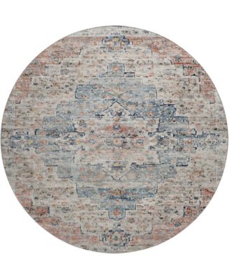 Mayfield Machine Washable AMF1832 8' x 8' Round Area Rug