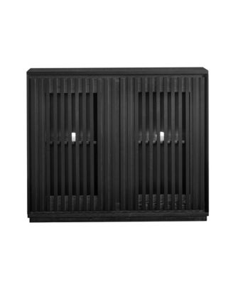 Modern Sideboard Cabinet with 2 Outlet Holes, Buffet Cabinet with Storage, Storage Cabinet