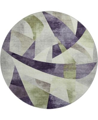 Mayfield Machine Washable AMF1836 8' x 8' Round Area Rug
