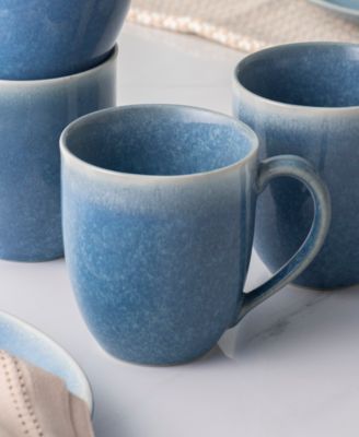 Colorwave Kiln Azure Mugs, Set of 4