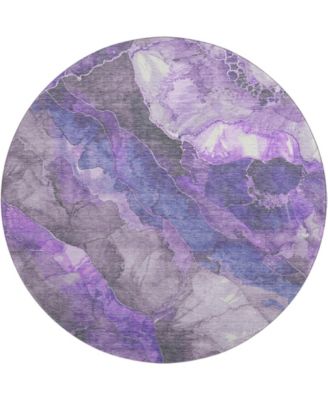 Mayfield Machine Washable AMF1864 8' x 8' Round Area Rug