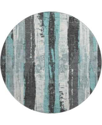 Mayfield Machine Washable AMF1872 8' x 8' Round Area Rug