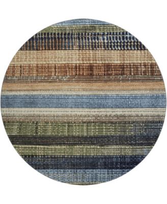 Mayfield Machine Washable AMF1873 8' x 8' Round Area Rug