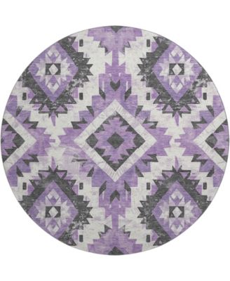 Mayfield Machine Washable AMF1878 8' x 8' Round Area Rug