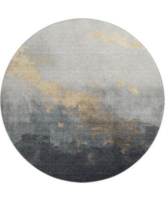 Mayfield Machine Washable AMF1881 8' x 8' Round Area Rug