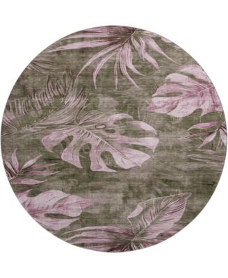 Mayfield Machine Washable AMF1887 8' x 8' Round Area Rug