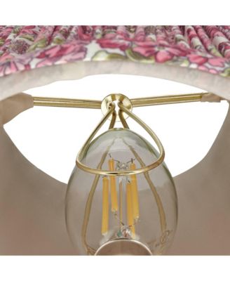 Nelle 3 1/2" Top x 6" Bottom x 5" High x 5" Slant Print Lamp Shade Replacement Set of 6 Pleated Clip On Candelabra