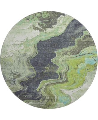 Mayfield Machine Washable AMF1907 8' x 8' Round Area Rug