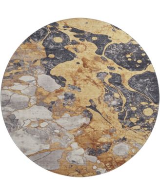 Mayfield Machine Washable AMF1909 8' x 8' Round Area Rug