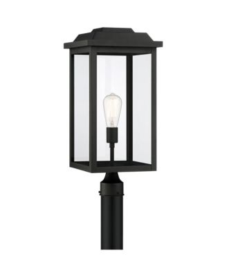 Eastcrest Modern Outdoor Post Light Textured 22 1/2" Clear Glass Panels for Exterior Barn Deck House Porch Yard Patio Outside