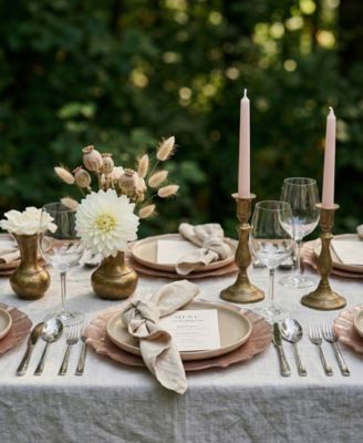 Ice Queen Blush Charger Plates, Set of 4