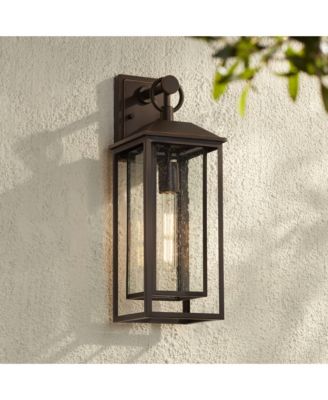 Califa 20" High Traditional Outdoor Wall Light Fixture Mount Porch House Weatherproof Bronze Finish