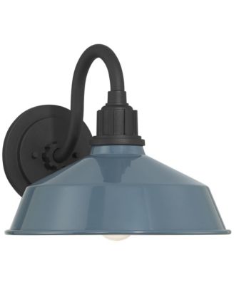 Arnett 10 1/2" High Denim Blue Outdoor Barn Wall Light