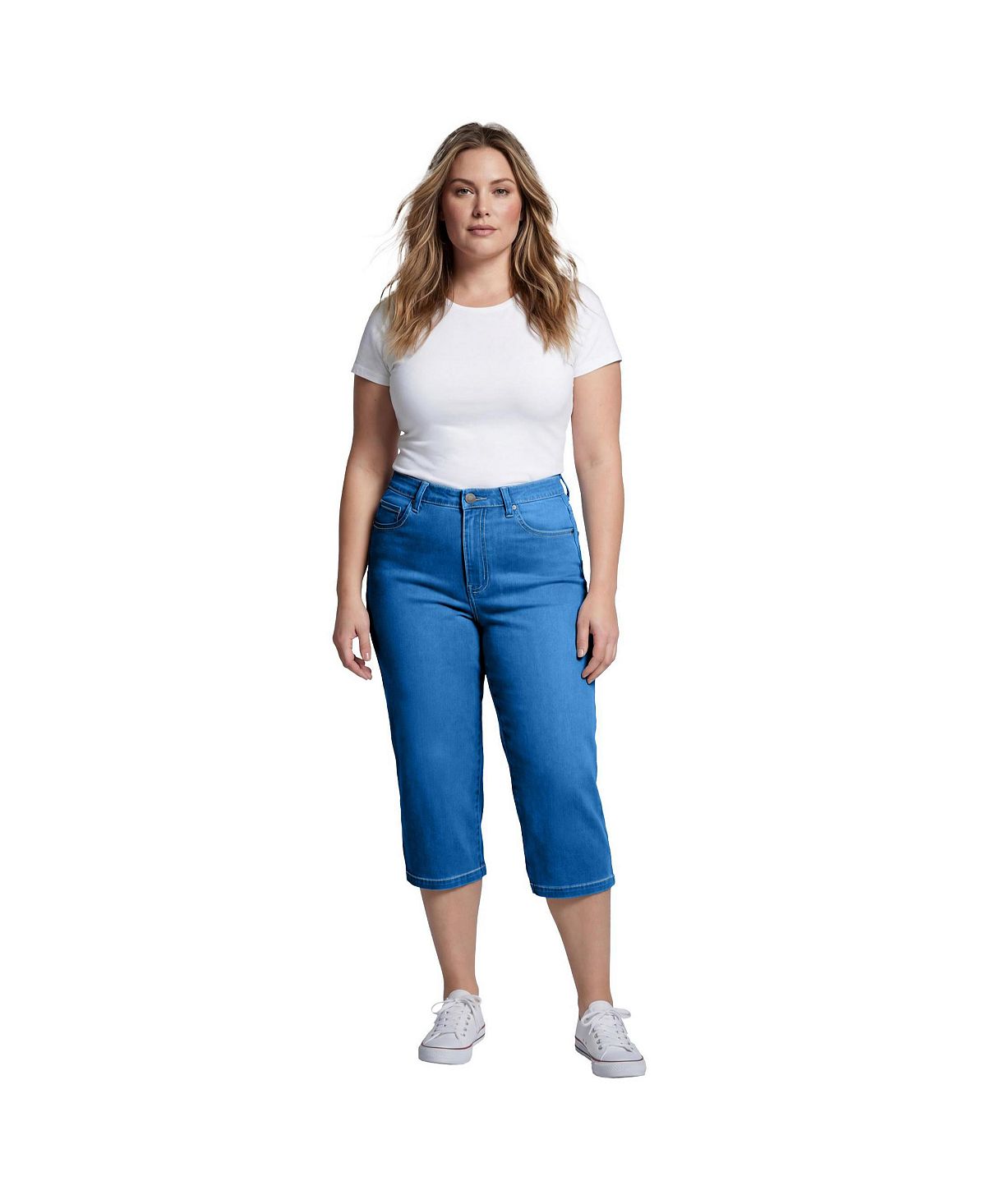 AVENUE Women's Butter Denim Straight Crop view 1 — MAYCSS fashion products