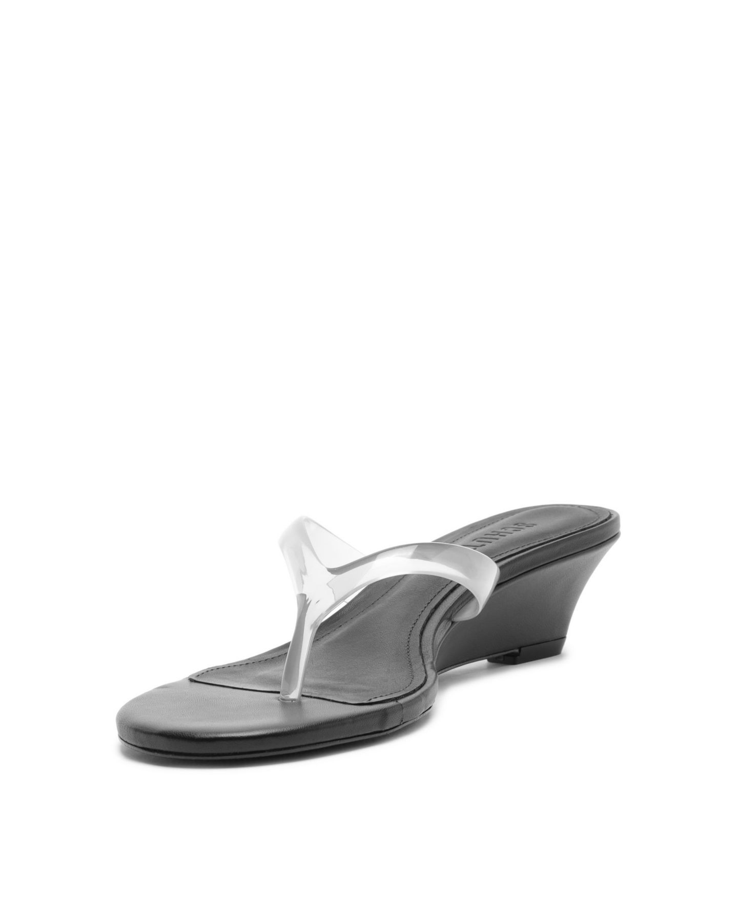 Женские сандалии Schutz Roslyn Slip-On Wedge, цвет: Чёрный — фото 8