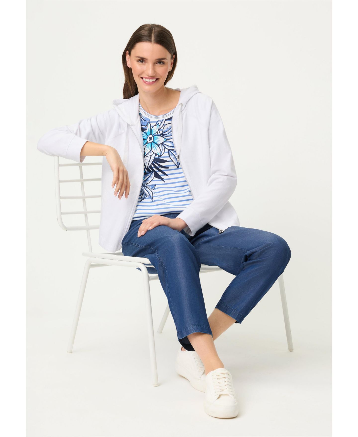 Женские худи Olsen Mixed Media Hooded Sweatshirts — фото 6