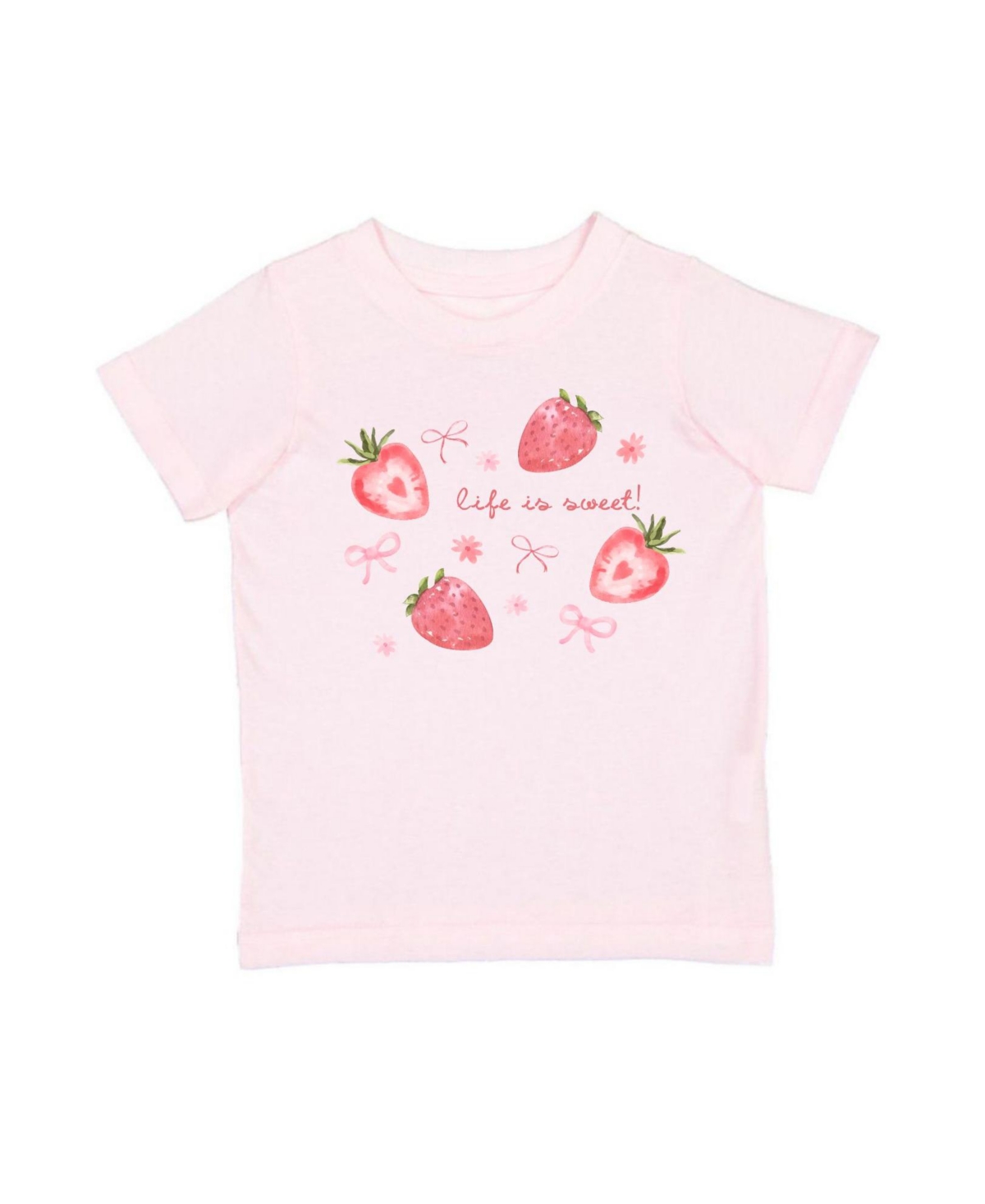 Sweet Wink Big Girls Life Is Sweet Strawberry Short Sleeve T-Shirt