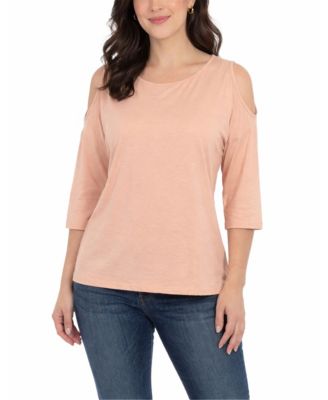 Women's Casual Cold Shoulder Pullover Top