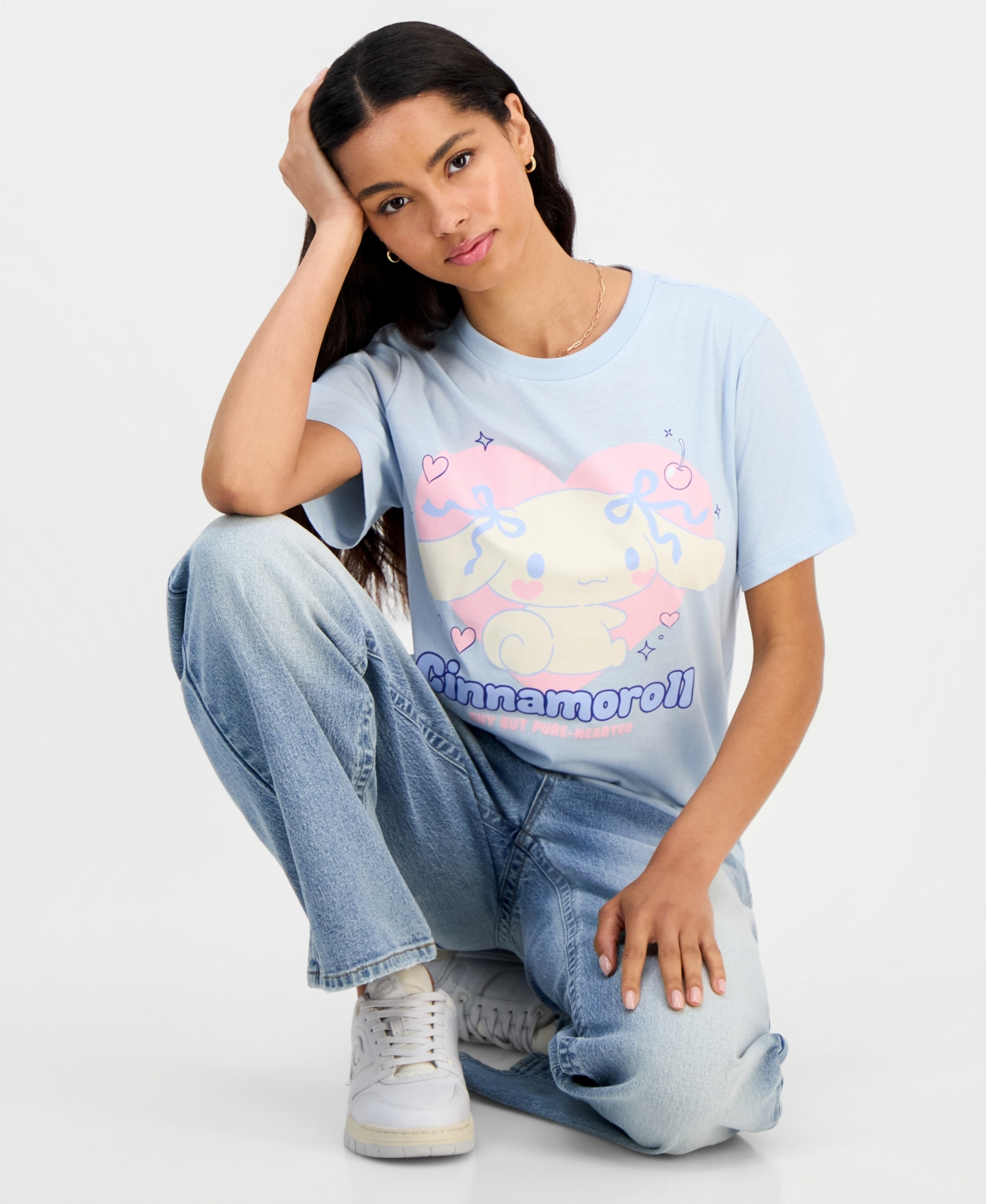 Grayson Threads, The Label Juniors' Cinnamoroll Bow Graphic-Print Tee