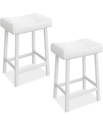 Dining Chair Counter Height Bar Stools Set of 2 24 Inch Barstools for Kitchen Dining Room